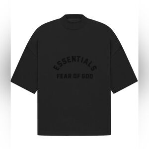 Jet Black Tee Core Fear of God Essentials